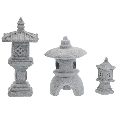 Pcs statues pagode mini - 3, de