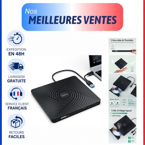 Lecteur dvd externe - cd, usb