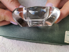 Daum Salerons Salière poivrière en cristal avec cuillères dans leur boite