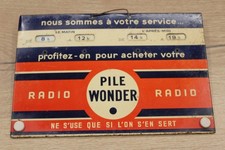 Tôle lithographiée PILE WONDER heures d'ouverture quincaillerie