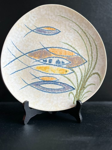 Assiette vintage grès - assiette, en