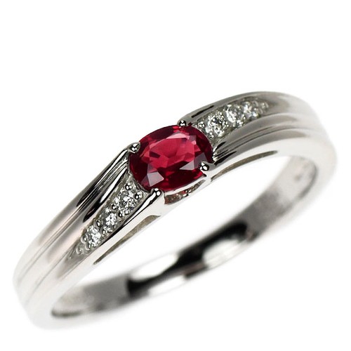 Bague diamant rubis - sang, de
