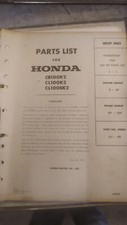classeur d'éclaté avec les numéros de pièces HONDA 100 CB CL CB100K2 CL100K2