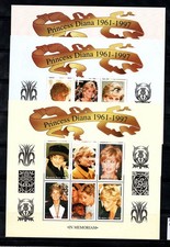 Burkina Faso 1998 Mi. 1479-96 Mini Feuille 80% Neuf ** Princesse Diana