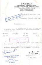 Facture  1965 L UNION A DOUAI