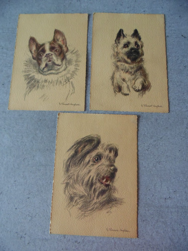 Cartes fantaisies chiens - fantaisies,