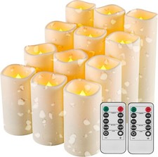 Ensemble De 12Pz Bougie LED