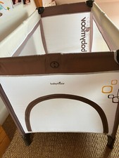 Lit parapluie Babymoov (France) + matelas + alèze neuve+ 2 draps housse