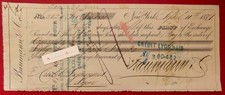● BAUMANN New York 1879 first of exchange - Crédit lyonnais Lyon - USA France