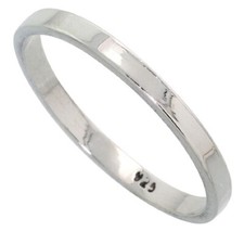 2mm Hommes & Femme Argent