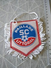 FANION FOOTBALL ancien vintage WIMPEL PENNANT - Paillade SC Montpellier Littoral