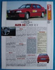 Publicité Papier - Voiture Alfa Romeo 33 Boxer 16 V De 1990