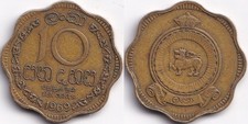 10 Cents 1969 Ceylan Ceylon Armoiries / Elizabeth II - Sri Lanka