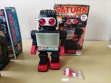 ROBOT VINTAGE MADE IN HONG-KONG, ROBOT SATURNE, BIEN LIRE L'ANNONCE