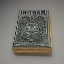 ANCIENNE MATRICE D IMPRIMERIE