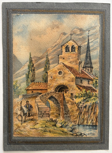 Barday montagne village eglise - barday,