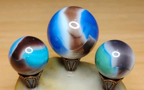 Vitro marbles lot - .88"-.60",