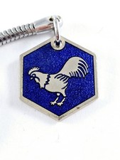 PORTE-CLES - COQ - Métal Émaillé, Fine Fabrication 1960s - Vintage -