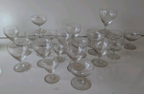 Lot verres pied - de,