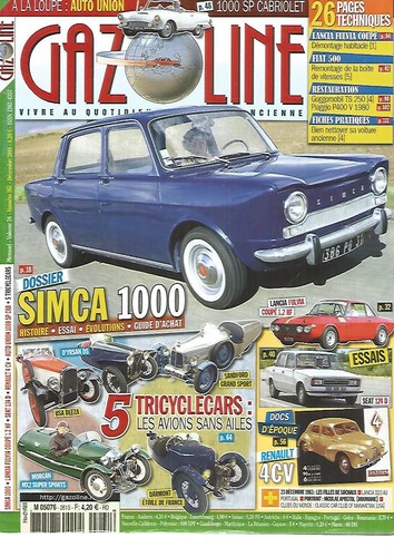 Gazoline 261 simca 1000 - n°261,