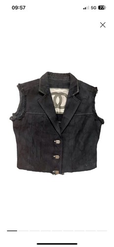 Veste jean chanel vintage - veste,