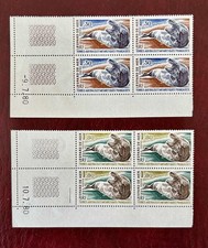 TAAF 1980 2 COIN DATE  MNH ** 8v YT Po 89 90 Léopard Mer