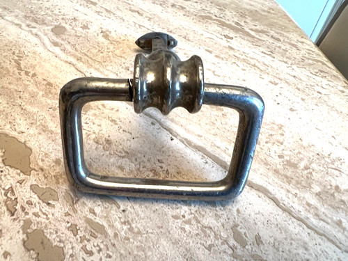 Poignée porte ancienne métal - poignée,