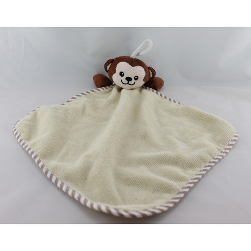 Doudou plat singe - , beige