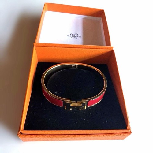 Bracelet cuir verni hermes - bracelet,