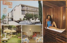 1970 Motel Chrome: Bating Beauty in Sauna-Hollywood, CA