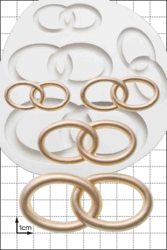 Moule silicone mariage - mariage, anneaux