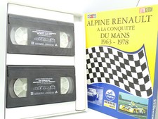 Lot de 2 Coffrets VHS - Alpine Renault au Mans et Alpine Renault A110 