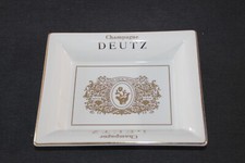 SUPERBE VIDE POCHE PUBLICITAIRE REVOL PORCELAINE 20 x 16 cm / CHAMPAGNE DEUTZ