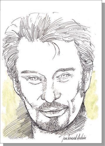 Carte postale johnny hallyday - carte,