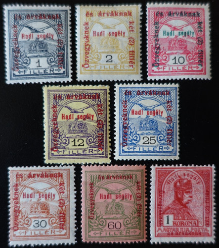 Timbres hongrie couronne - timbres,