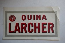 Affiche ancienne QUINA LARCHER