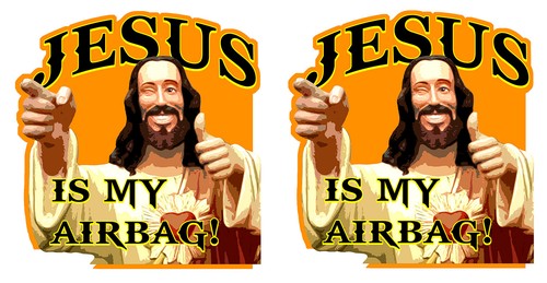 Stickers autocollant jesus - 2,