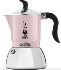 Véritable cafetière italienne 4 tasses inox BIALETTI rose fiametta primavera