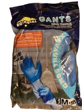 GANT DE TRAVAIL POUR GROS TRAVAUX BRICOLAGE JARDINAGE DOUBLE ÉPAISSEUR LATEX