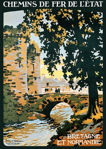 Affiche chemin fer etat - chemin,