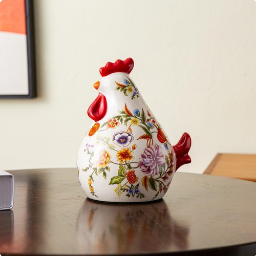 Figurine coq céramique - figurine, de