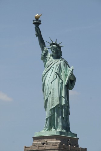Statue liberty manhattan - of,