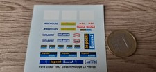 decalcomanie decals déco paris dakar 1982 1/43