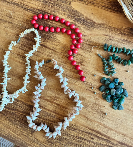Lot perles anciennes pour