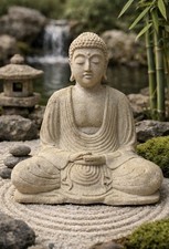 Statue Bouddha en pierre