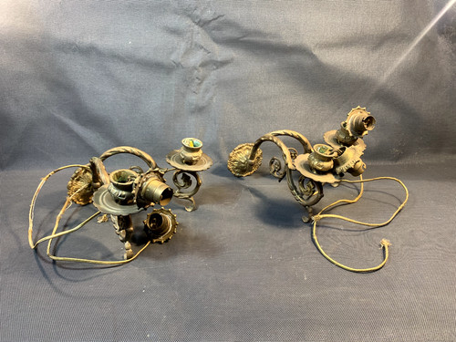 Lot anciennes appliques - de, 2