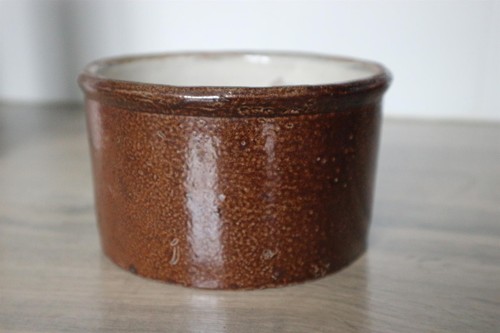 Ancien pot graisse terrine - a, graisse,