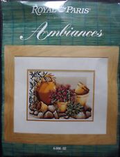 § ancien kit canevas ROYAL PARIS AMBIANCES rocaille- 22 x 30 cm