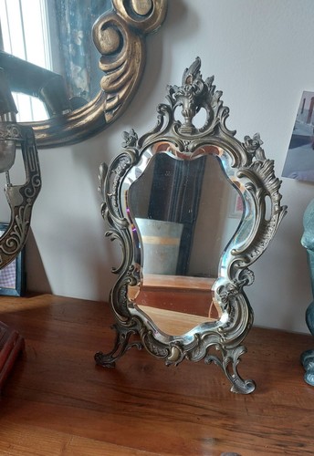 Ancien psyché table miroir - ancien,