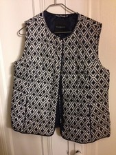 TALBOTS WOMENS PATTERNED PUFFER. SIZE L